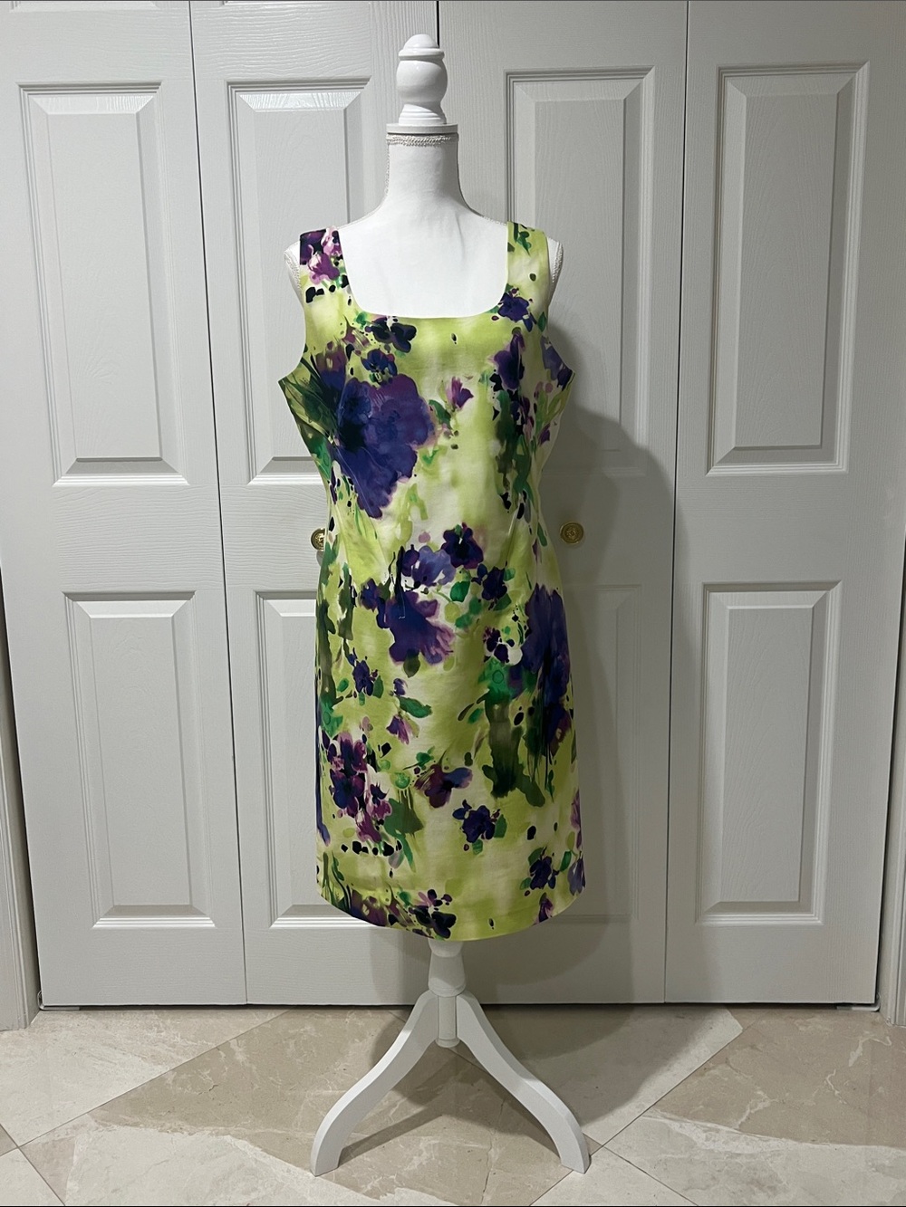Jones New York Collection Sleeveless Floral Shift Dress